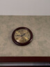 汉时（Hense） 欧式实木挂钟客厅时尚创意时钟简约现代田园挂表装饰挂墙石英钟表HW18 金属盘14寸（石英机芯） 实拍图