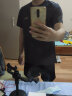 海澜之家（HLA）t恤男简约基础款夏新品圆领短袖T恤凉感打底衣休闲纯色百搭衣服男 蓝灰U8(凉感抗菌防螨) L /175/92A 实拍图
