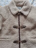 betu百图女装冬季新款短外套环保羊圈毛外套时尚翻领短外套女2210T87 卡其色 M 晒单实拍图