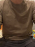 NASA GISS重磅260g纯棉短袖t恤男纯色圆领厚实不透纯白打底衫男女体恤上衣 浅咖色 S体重85-110斤 实拍图