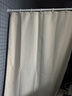 柏格美 欧式简约小窗帘轻奢低调款防水浴帘套装免打孔窗帘遮挡门帘卫生间加厚防霉隔断布帘子 米白+环+伸缩杆（挂环款） 挂环款帘宽100*高150（适用窗宽75-95） 实拍图