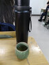 恩尔美（nRMEi）保温杯男士大容量茶水分离焖泡茶杯子便携车载大号水杯壶定制刻字 【茶水分离升级款】睿智黑 1000ml 实拍图