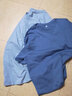 罗蒙（ROMON）两件装男士纯棉短袖t恤夏季圆领透气体恤衫男T纯色打底衫男装上衣 【灰蓝+雾霾蓝】 4XL /195(推荐体重180-200斤） 实拍图