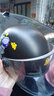 比莫姆3C认证电动车儿童头盔电瓶摩托车小孩子冬季保暖安全帽夏季防晒可爱男女宝宝四季通用3-12岁新国标 冬季雅黑太空人-配透明长镜-可拆卸护耳-猫耳+风车 配透明长镜片 实拍图