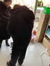 啄木鸟羽绒服男中老年人活里活面加厚外套冬季男装爸爸中长款连帽衣服 黑色-不带毛领 2XL(建议140-160斤) 实拍图
