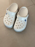 卡骆驰（crocs）洞洞鞋男鞋女鞋 25夏季新款贝雅拖鞋轻便透气情侣鞋沙滩鞋凉鞋 贝雅卡骆班-白色/热推款 39 -40 /M7W9/250mm 实拍图