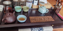 金镶玉茶盘茶托盘茶台茶海实木黑檀茶盘壶承盘排水托盘 招财纳福茶盘 实拍图