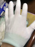 手套劳保耐磨工作PU涂指涂掌尼龙涂胶透气防滑涂层薄款夏季防晒女 白色涂掌手套（24双） L 实拍图