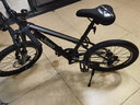 Jeep 吉普「星钻」儿童自行车中小学生山地车男女变速双碟刹减震单车 星钻单速-炫酷黑 20寸 适合身高120-155cm 实拍图