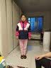 开米熊女童外套衣服2024春秋装中大童户外冲锋衣儿童秋季休闲连帽风衣潮 粉色 160码建议身高150cm左右 实拍图