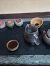 茶锦记乌金石茶盘茶具套装功夫茶具盘茶盘石家用简约茶托茶台 四书五经 70*35*3单茶盘 沁园春雪版 实拍图