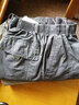 守约贤者新款春秋季宽松薄款工装裤男士肥加大码休闲裤户外多口袋长裤纯棉 A2229灰绿 3XL【建议体重180-200斤】 实拍图
