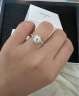 小白光（light mark） 诺言18K金钻石戒指女结婚 求婚情人节培育钻礼物 主钻 70分 F-G/SI 晒单实拍图