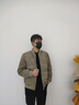 千纸鹤男装短款男士羽绒服新款商务休闲保暖防寒棒球领外套男爸爸冬装 01C卡其 2XL 实拍图