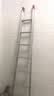 康鹏加厚铝合金梯子家用直梯单梯一字单侧工程梯阁楼梯上下床铺爬直梯 2.5米单梯，材料厚度1.5毫米 实拍图