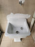 箭牌（ARROW）拖把池地拖盆陶瓷拖布池小号阳台卫生间墩布池地拖池洗拖把池盆 大号拖布池AE7002【含下水配件】 实拍图