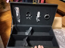 致绪红酒包装盒酒具葡萄酒礼盒皮箱子双支手提皮质装酒箱高档通用 咖啡色菱格双支（带酒具） 实拍图