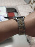 时仕手表钢带男女士不锈钢表带精钢蝴蝶扣卡西欧天王精工浪琴阿玛尼罗西尼依波西铁城精钢通用表链 七珠阿玛尼款【间金色】 21mm 实拍图