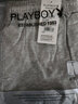 花花公子（PLAYBOY）男士全棉大裤衩秋冬家居短裤头纯棉睡裤夏天居家薄款宽松 浅灰色【纯棉款 766】 L （建议90-120斤） 实拍图