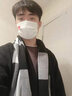 宸劲佰羊毛围巾男士秋冬季保暖围脖男生韩版针织毛线生日礼物礼盒装送人 黑白格纹 实拍图