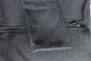 无印良品 MUJI 女式 针织抓绒 拉链开衫 W8AB231 黑色 S 实拍图