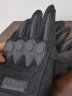 全指战术手套男冬季户外手套运动防护保暖骑车手套加绒耐磨 黑色 特号XXL 实拍图