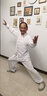 新款牛奶丝太极服男女士春夏季太极拳练功服装武术服表演服套装 白色 S 实拍图