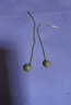 菜百首饰 黄金耳饰 足金时尚磨砂圆珠足金耳线耳饰 计价 HJ 黄金耳饰 约2.93g 实拍图