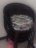 明强 阳台桌组合简约小茶几小户型客厅茶机仿藤编小圆桌钢化玻璃桌子 1桌4椅七十厘米圆桌桌留言颜色 整装 实拍图