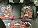 拽猫国潮汽车坐垫四季通用单片冰丝透气车内座椅垫夏季蜂窝防滑座套 京剧款7件套（3D蜂窝料） 实拍图