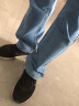 AEMAPE苹果纯棉春夏季男士牛仔裤中老年高腰深裆宽松直筒爸爸装百搭裤子 （薄款）A款#浅蓝色 32 (2尺5) 实拍图