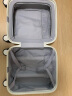 米熙拉杆箱子行李箱小型登机箱14英寸飞机旅行箱包密码箱女芝士白36 实拍图