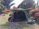 荒野部落大帐篷多人防雨户外帐篷加厚5-6-8人黑胶防晒全自动铝杆双层速开 全铝杆大款套餐2-豪华休闲 实拍图