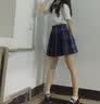 【JK制服官方】正版jk制服秋季女基础款长袖衬衫全套职业百褶格裙日系元气少女校供感套装童 冈梨田+长袖衬衫+领花 S【85斤左右】 实拍图