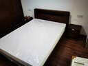 沃木 实木床 双人床主卧床 新中式小户型橡木床 现代简约夜灯储物 1.5*2米+椰棕床垫 实拍图