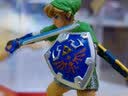 塞尔达传说王国之泪amiibo旷野之息狼林克鬼神套黄昏弓手办守护者 四英杰连体 实拍图