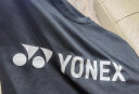 尤尼克斯YONEX羽毛球服男款短袖运动服透气比赛训练林丹同款115179 黑 O 实拍图
