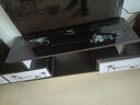 众创造新钢化玻璃电视柜组合客厅烤漆伸缩电视机柜现代简约小户型地柜茶桌 白【白门兰白荷i1.8-2.4】新 实拍图
