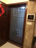 金刚网纱窗门家用铝合金隐形纱门伸缩推拉式防盗门无轨折叠防蚊门 新款低轨金刚网无轨纱门红铜拉丝色 实拍图