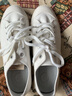 无印良品（MUJI）男女通用不易疲劳不易沾水运动鞋无性别男款女款小白鞋帆布鞋鞋子 灰色（图案） 34 码/220mm（尺码偏大拍小一码） 实拍图