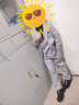 萝卜呗呗儿童西装套装男童礼服西装钢琴主持演出服花童礼服钢琴表演服西服 灰色外套+衬衫+马甲+裤子+领带 130 建议体重43-50斤 实拍图