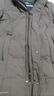 啄木鸟羽绒服男中老年人加厚连帽爸爸冬装中年男士外套大码宽松爷爷衣服 短款-虾青色 3XL(建议155-170斤) 实拍图