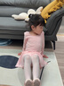 艾舞戈儿童舞蹈服春秋练功女童跳舞衣幼儿园宝宝连体芭蕾舞裙中国舞服装 芭蕾粉-长袖 130 码 高110-120cm重38-48斤 实拍图