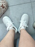 九寸阳光 小白鞋女小众设计春季新款鞋子港风日系百搭休闲厚底运动板鞋女 厚底运动板鞋女白色【37码】 实拍图
