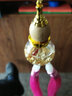 安美盛汽车挂件葫芦金箔双须流苏车内后视镜车载车饰挂饰吊饰装饰品用品 水钻葫芦挂件-粉色 汽车挂件 实拍图