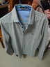 七匹狼长袖t恤男固色简约秋季翻领纯棉polo保罗衫男装商务纯色打底衫 浅灰-3.0升级纯棉固色 M 165/84A(M) 实拍图