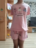 奥蜜雪睡衣女夏天纯棉短袖家居服可爱卡通学生少女夏季薄款套装可外穿 实拍图