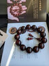 苏小北印度小叶紫檀手串满金星高油密老料檀香木文玩佛珠108颗男女款 18mm*13颗-二膘料高油密满金星 实拍图