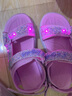 Skechers斯凯奇女童包头凉鞋夏季童鞋儿童公主鞋婴儿魔术贴闪灯鞋302965L 实拍图
