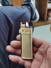 THE ONE国产一键按压煤油打火机老式复古创意纤巧定制送男友情人节礼物 金拉丝送礼版 实拍图